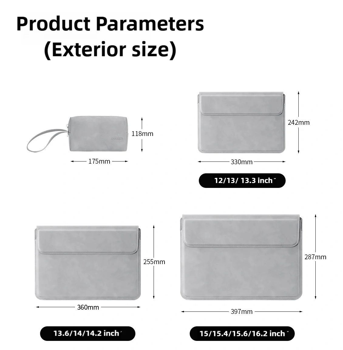 Laptop Sleeve Case 13 14 15 15.6 Inch For Huawei HP DELL Liner Sleeve Bag For Macbook Air Pro 13 13.6 M4 Notebook Bags Men Women